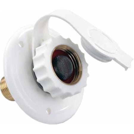 62145 City Water Flange; White; Plastic